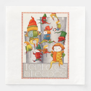 ZEHN GRÖSSER EIN LEAPTER Standard Dinner Papier Na Serviette