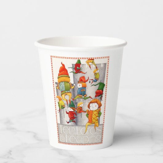 ZEHN GRÖSSER EIN PAPIERPAPIERKUPPEN PAPPBECHER (Vorderseite)