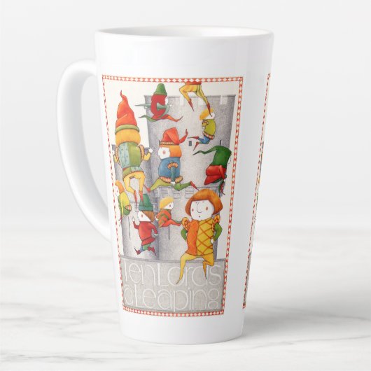 ZEHN GRÖSSERE EINE LEAPIERE GROSSE Tasse (Linke Ecke)