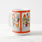 ZEHN GRÖSSERE EINE LEAPIERE GROSSE Tasse - Rot (Vorderseite Links)