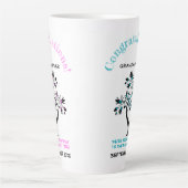 Zehn Großmutter als rosa blauer Stammbaum Milchtasse (Vorderseite)