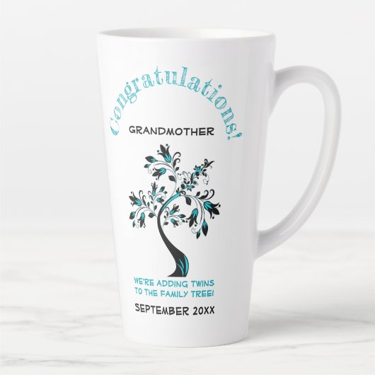 Zehn Großmutter als rosa blauer Stammbaum Milchtasse (Rechts)