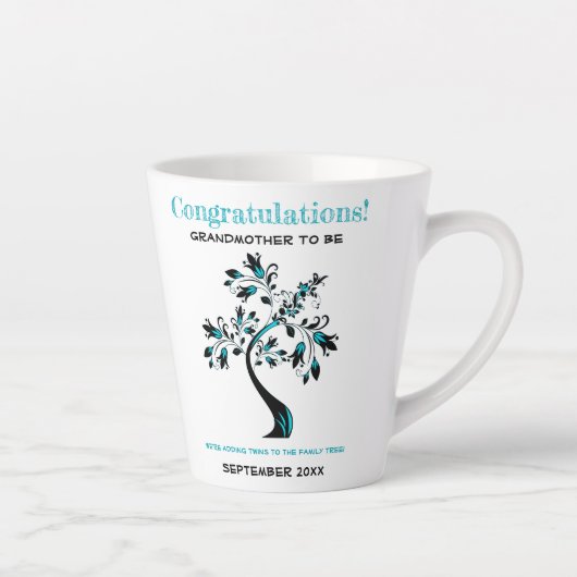 Zehn Großmutter als rosa blauer Stammbaum Milchtasse (Rechts)
