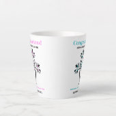 Zehn Großmutter als rosa blauer Stammbaum Milchtasse (Vorderseite)