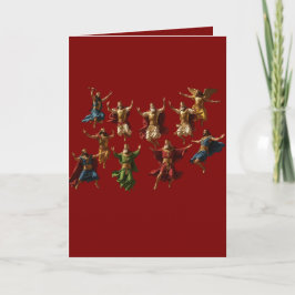 Zehn Herren gehen die zehn Gebote vektor Feiertagskarte