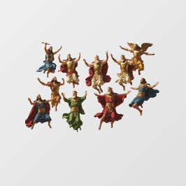 Zehn Herren gehen die zehn Gebote vektor Fensteraufkleber