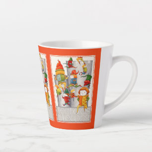 ZEHN HERRN TANZEN LATTE-MUG - Rot Milchtasse
