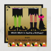 Zehn-Hexen-Halloween-Party-Einladung Einladung (Vorne/Hinten)