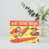 Zehn in einem elektrischen Trail-Kit Postkarte (Stehend Vorderseite)