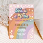 Zehn ist eine lebhafte Einladung zum Geburtstag