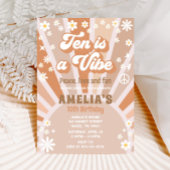 Zehn ist eine lebhafte Einladung zum Geburtstag