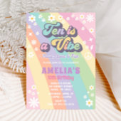 Zehn ist eine lebhafte Einladung zum Geburtstag