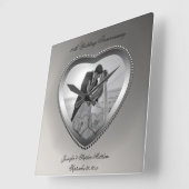 Zehn-Jahr-Jubiläum Quadratische Wanduhr (Winkel)