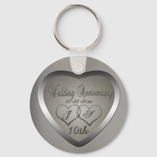 Zehn-Jahr-Jubiläum Schlüsselanhänger (Vorderseite)