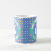 Zehn Jahre alt. Geburtstag. Kaffeetasse (Mittel)