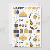 ZEHN JAHRE ALTE JUNGEN GEBURTSTAG EINLADUNG (Rückseite)