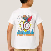 Zehn Jahre Phantastisch! - Stil des fetten Comic T-Shirt (Rückseite)