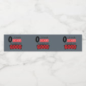 Zehn Jahrzehnte dauerte, um dieses Gute zu sehen - Wasserflaschenetikett (Einzelnes Label)