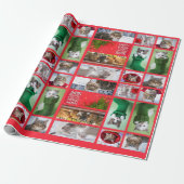 Zehn Katzen Collage Geschenkpapier (Ungerollt)