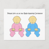 Zehn Kinder-Benennung Zeremonie Einladung. Einladungspostkarte (Vorderseite)