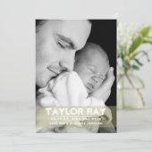 Zehn kleine Fingers & Zehen, Niedliche Kinderankün Ankündigung (Stehend Vorderseite)