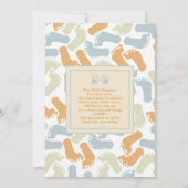 Zehn kleine Fingers & Zehen, Niedliche Kinderankün Ankündigung (Rückseite)