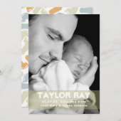 Zehn kleine Fingers & Zehen, Niedliche Kinderankün Ankündigung (Vorne/Hinten)