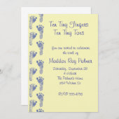 Zehn kleine Zehen Einladung (Vorne/Hinten)