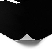 Zehn Knees Ball Funny Tennis Pun Dark BG Poster (Ecke)