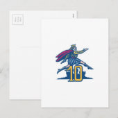 Zehn Lords a-Leaping Feiertagspostkarte (Vorne/Hinten)