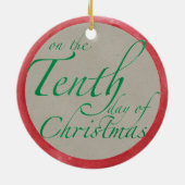 Zehn Lords a-Leaping Weihnachtsschmuck (Hinten)