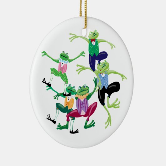 Zehn Lords aleaping Keramik Ornament (Rechts)