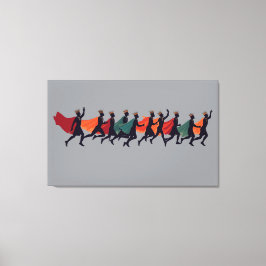 Zehn Lords einen springenden Ausschnitt-Stift 2 Leinwanddruck