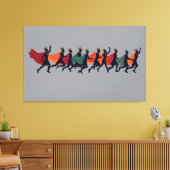 Zehn Lords einen springenden Ausschnitt-Stift 2 Leinwanddruck (Insitu (Wohnzimmer))