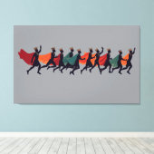 Zehn Lords einen springenden Ausschnitt-Stift 2 Leinwanddruck (Insitu (Holzboden))