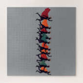 Zehn Lords einen springenden Ausschnitt-Stift 2 Puzzle (Horizontal)