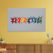 Zehn Lords einen springenden Ausschnitt-Stift 4 Leinwanddruck (Insitu (Wohnzimmer))