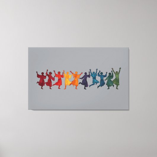 Zehn Lords einen springenden Ausschnitt-Stift 4 Leinwanddruck (Vorderseite)