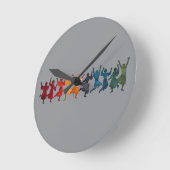 Zehn Lords einen springenden Ausschnitt-Stift 4 Runde Wanduhr (Winkel)