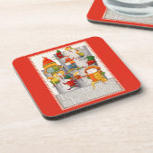 ZEHN LORDS - Untersetzer aus Hartkunststoff - rot (Linke Seite)