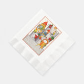 ZEHN LOREN ein LÖSUNGENgeprägtes Lunch Paper Napki Serviette (Ecke)