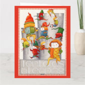 ZEHN LOREN EINE LEAPING GROSSE Weihnachtskarte / R Karte (Rückseite)