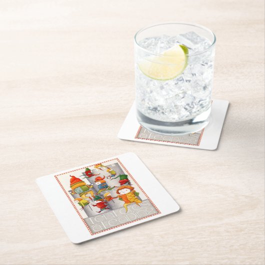 ZEHN LOREN - Untersetzer eines Papierschnitts (Vor Ort)