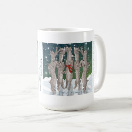 Zehn Lynx a-Leaping... Holiday Coffee Tasse