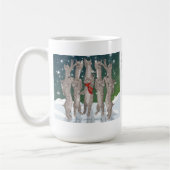 Zehn Lynx a-Leaping... Holiday Coffee Tasse (Links)