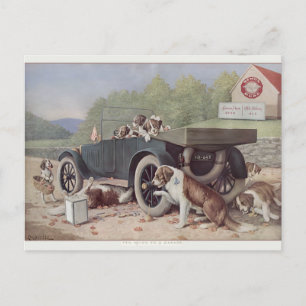 Zehn Meilen bis zur Garage - Postkarte