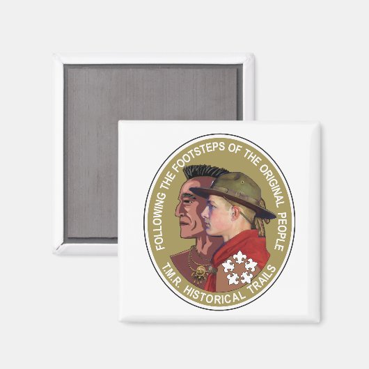 Zehn-Mile-Fluss Historische Wege Magnet (Vorderseite/Rückseite)