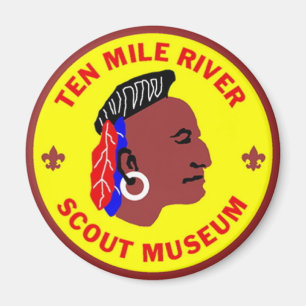 Zehn-Mile-River-Scout-Museum Logo Magazin Groß Magnet