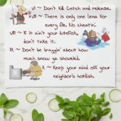 Zehn Minnesota-Gebot-Tuch Handtuch (Gefaltet)