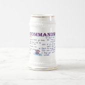 Zehn Minnesota-Gebote Bierglas (Mittel)